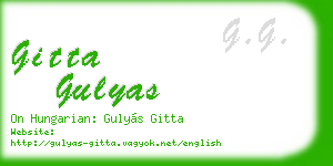 gitta gulyas business card